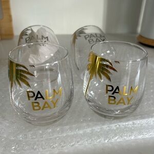 Gold and Black Drinkware Set